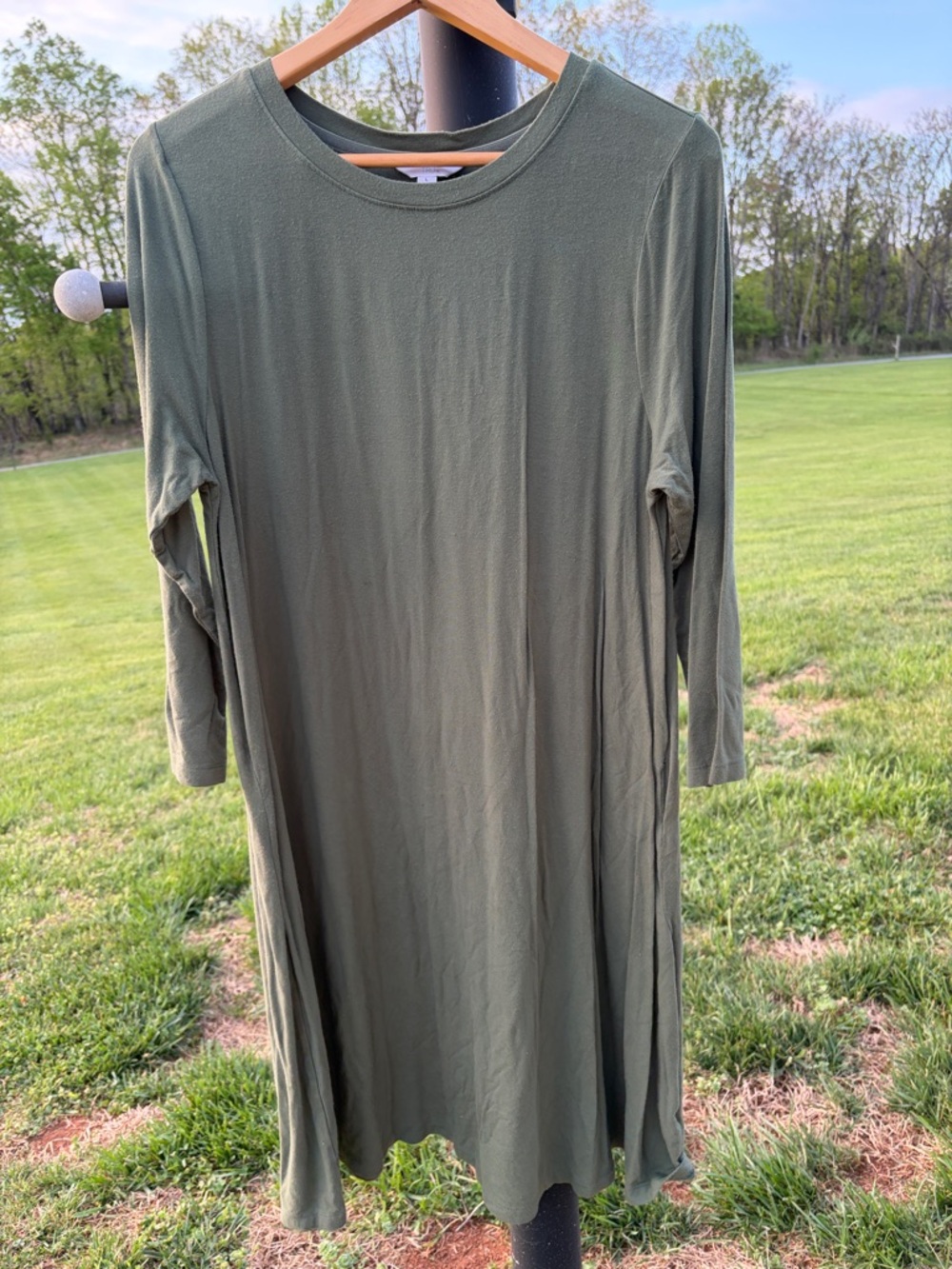 Time and Tru olive green dress